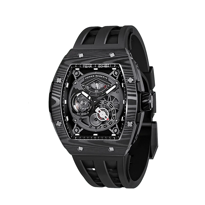 Elemental Series-Carbon Fiber Automatic Watch TB8210CF Cool Black