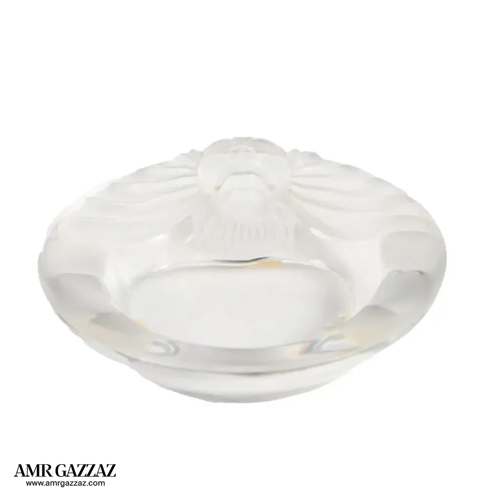 LALIQUE 'Teté de Lion Ashtray