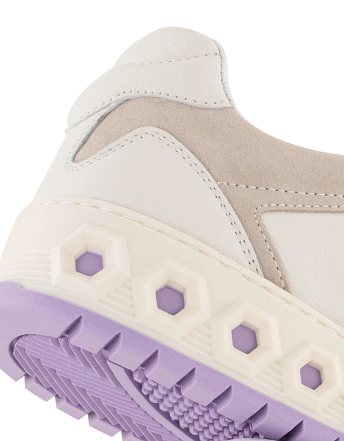 Load image into Gallery viewer, Sneaker 001 - Dusk Lavender | Luxury white sneakers with an edge
