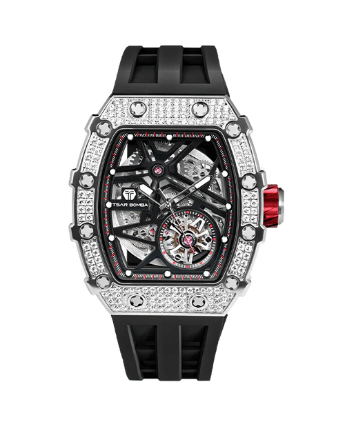 تحميل الصورة إلى عارض المعرض، ساعة Elemental Series-Cubic Zirconia أوتوماتيكية TB8209D سوداء
