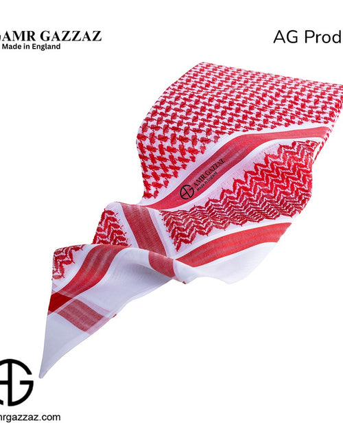Load image into Gallery viewer, Amr Gazzaz English Shemagh classic red new special 2026
