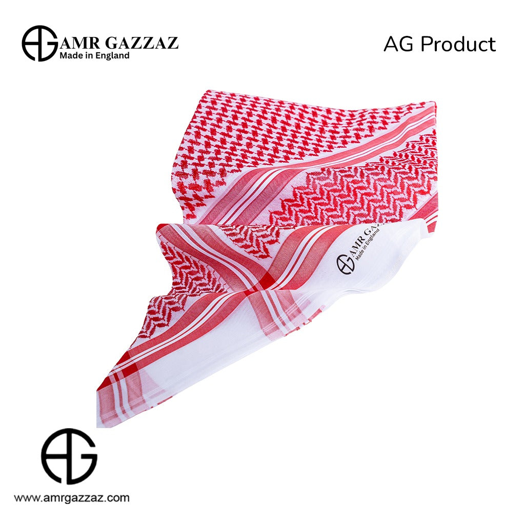 Amr Gazzaz English Shemagh classic red/white new special 2026