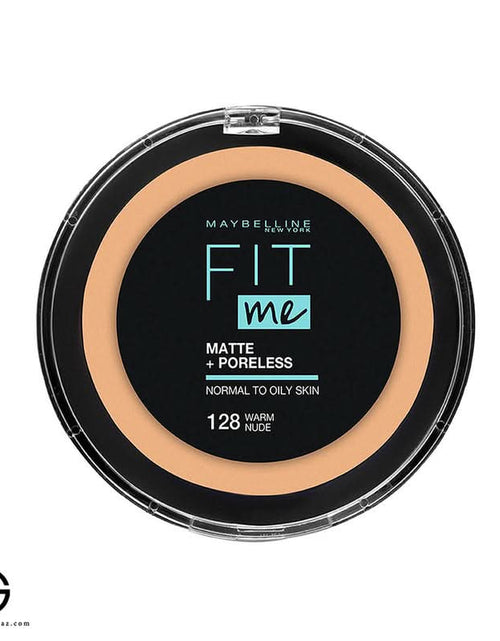 تحميل الصورة إلى عارض المعرض، Maybelline Fit Me Matte + Poreless Powder 128 Warm Nude
