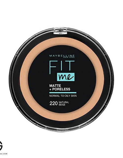 تحميل الصورة إلى عارض المعرض، Maybelline Fit Me Matte + Poreless Powder 220 Natural Beige
