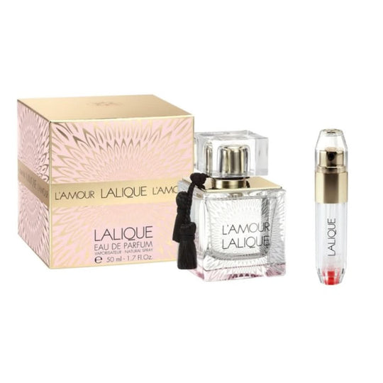 لاليك لامور (مع بخاخ سفر من جي دبليو بي) 50 مل أو دي بارفان للنساء