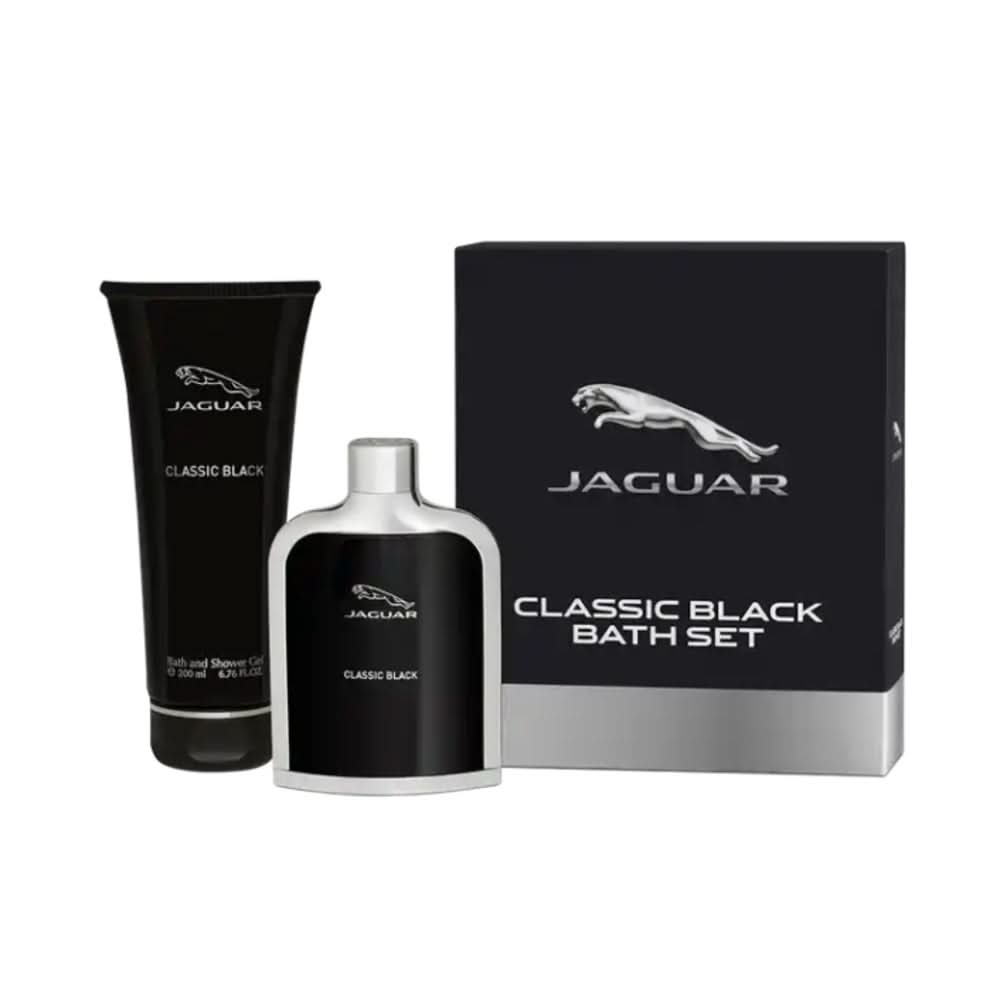 JAGUAR CLASSIC BLACK BATH SET (EDT 100ML + SG 200ML)
