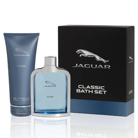 مجموعة جاكوار الكلاسيكية للاستحمام (أو دو تواليت 100 مل + عطر 200 مل) مجموعة هدايا للرجال