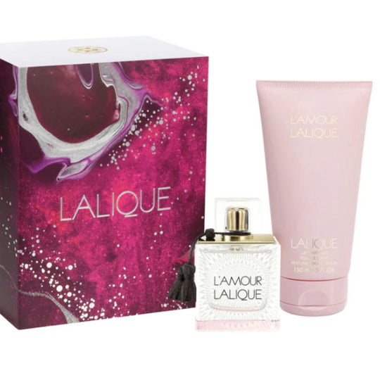 مجموعة هدايا لاليك لامور (أو دو بارفان 50 مل + بلسم 150 مل) للنساء