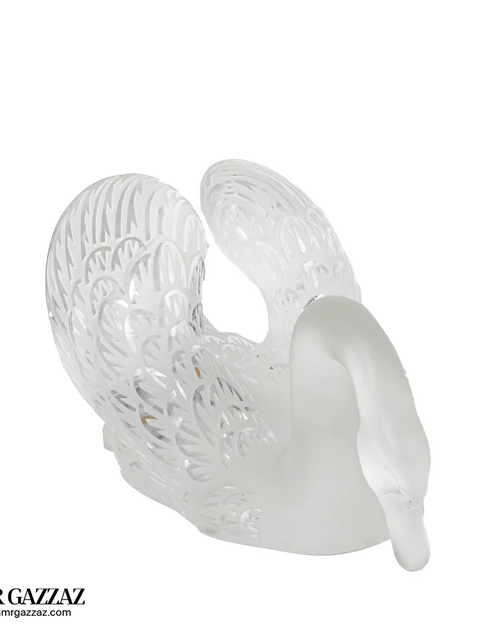 Load image into Gallery viewer, Lalique Swan Sculpture Head Down Clear

