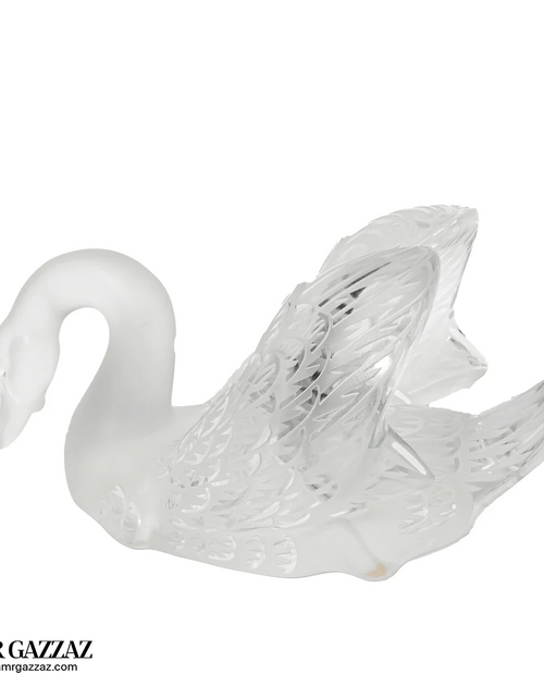 Load image into Gallery viewer, Lalique Swan Sculpture Head Down Clear
