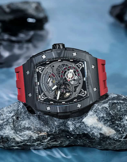 Load image into Gallery viewer, Elemental Series-Carbon Fiber Automatic Watch TB8210CF Passion Red
