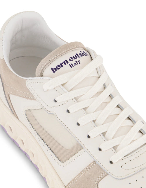 Load image into Gallery viewer, Sneaker 001 - Dusk Lavender | Luxury white sneakers with an edge
