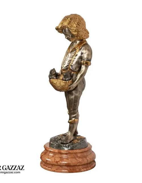 Load image into Gallery viewer, Bronzeus Lady boy  Italy Vintage stat

