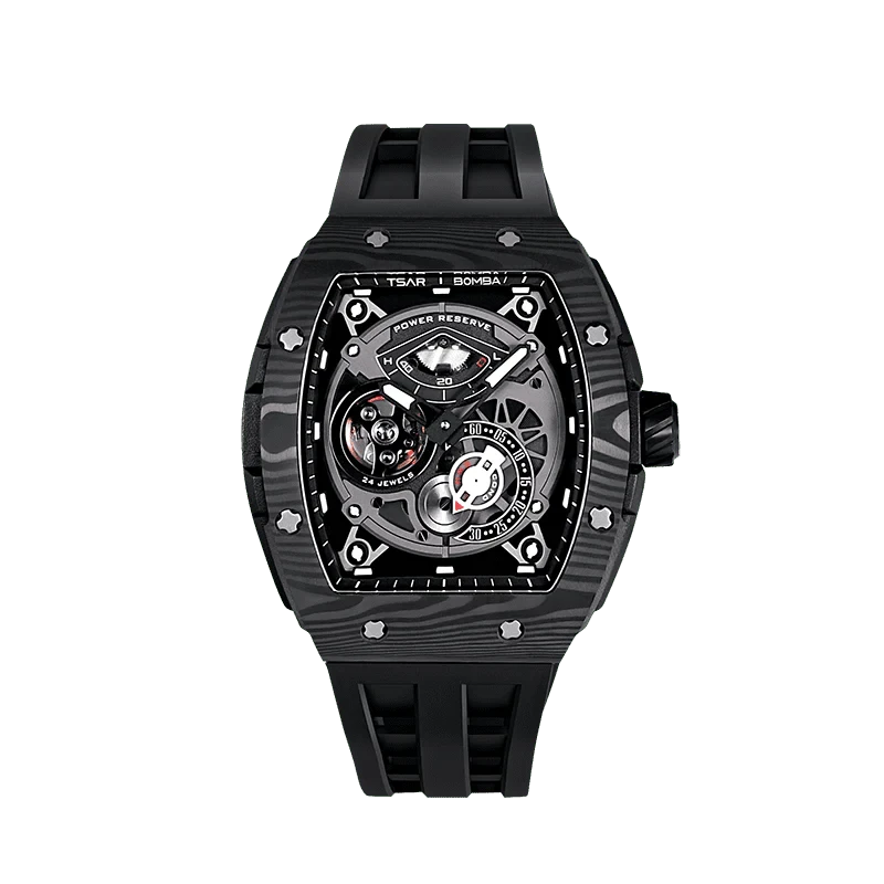 Elemental Series-Carbon Fiber Automatic Watch TB8210CF Cool Black