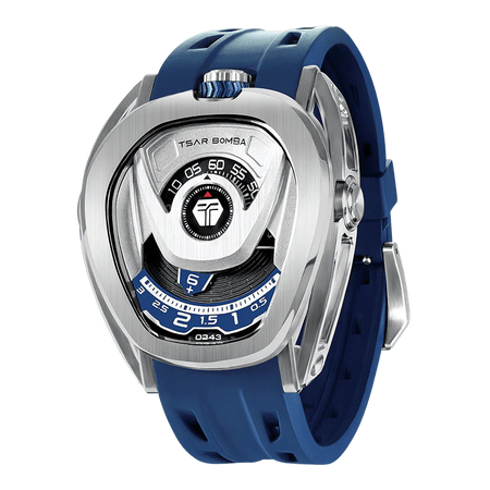 ساعة Elemental Series-Quarter TB8211Q باللون الأزرق الفضي