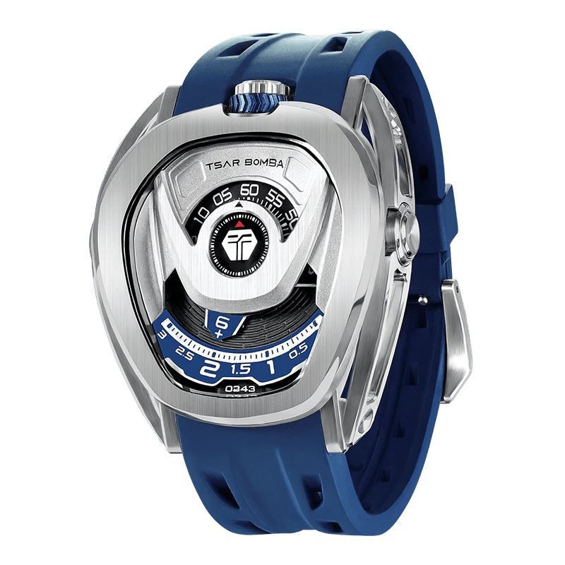 ساعة Elemental Series-Quarter TB8211Q باللون الأزرق الفضي