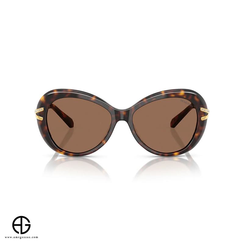 نظارات شمسية من سواروفسكي، أنيقة وعصرية، للنساء، مقاس 15