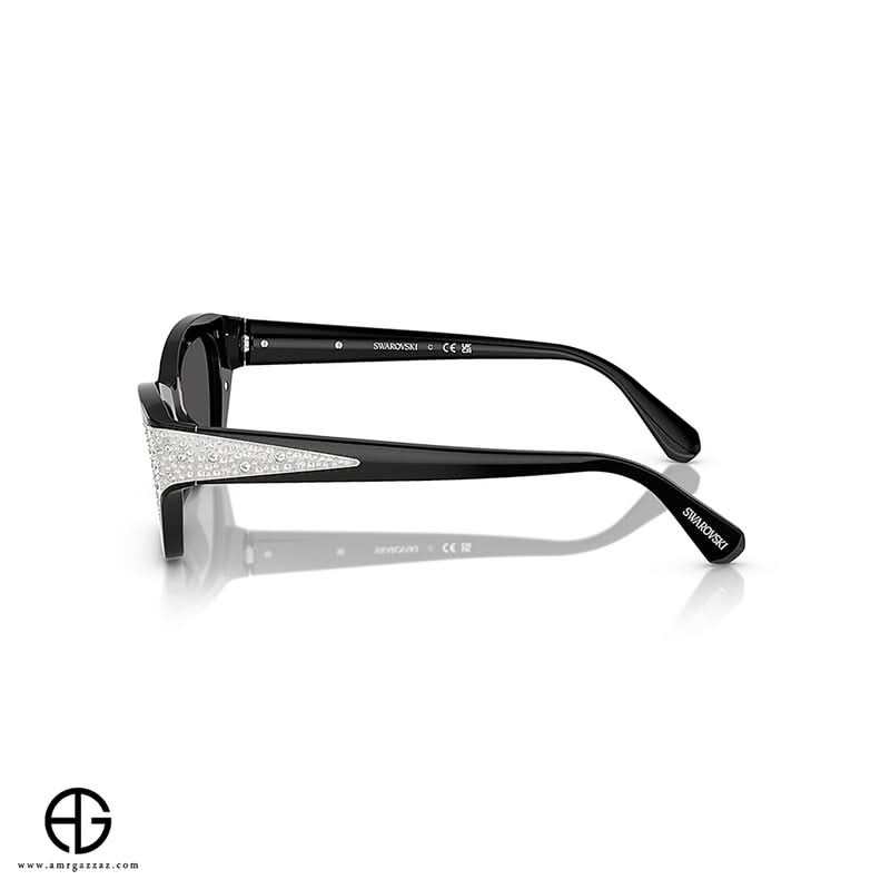 نظارات شمسية من سواروفسكي، أنيقة وعصرية، للنساء، مقاس 17