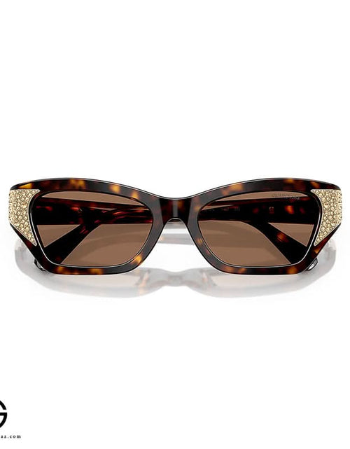 تحميل الصورة إلى عارض المعرض، نظارات شمسية من سواروفسكي، أنيقة وعصرية، للنساء مقاس 18
