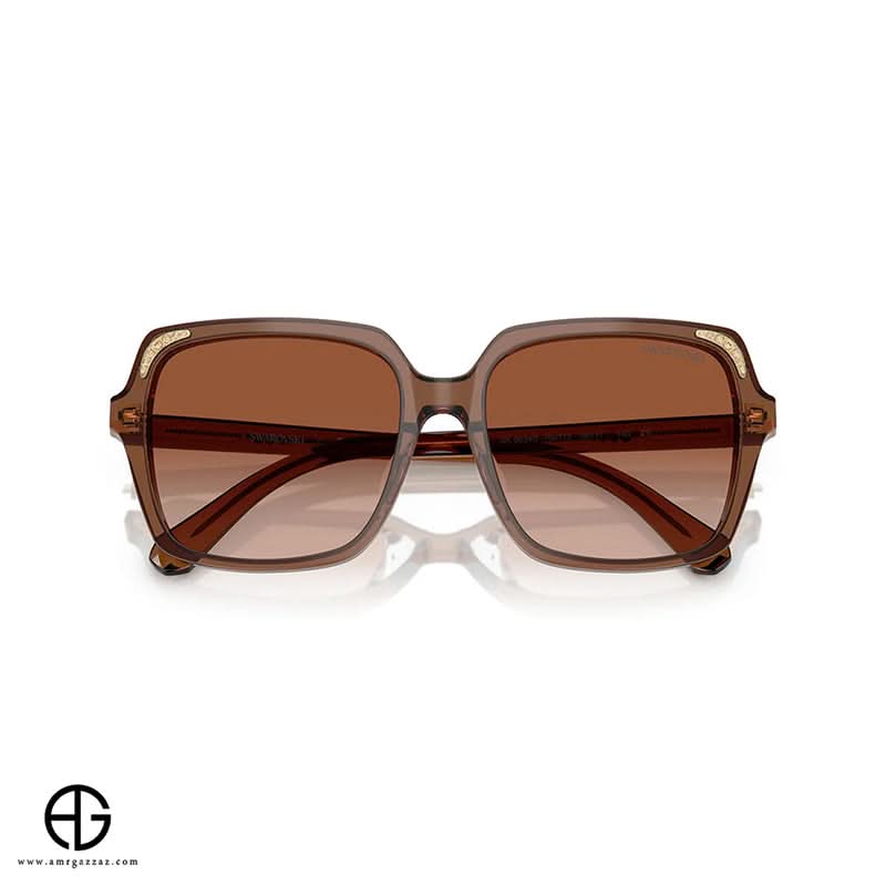 نظارات شمسية من سواروفسكي، أنيقة وعصرية، للنساء مقاس 19