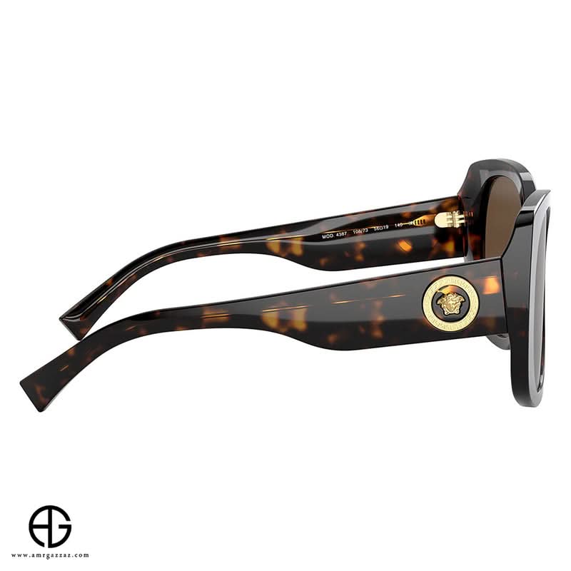 نظارات شمسية من فيرساتشي، تصميم خالد للنساء، مقاس 25