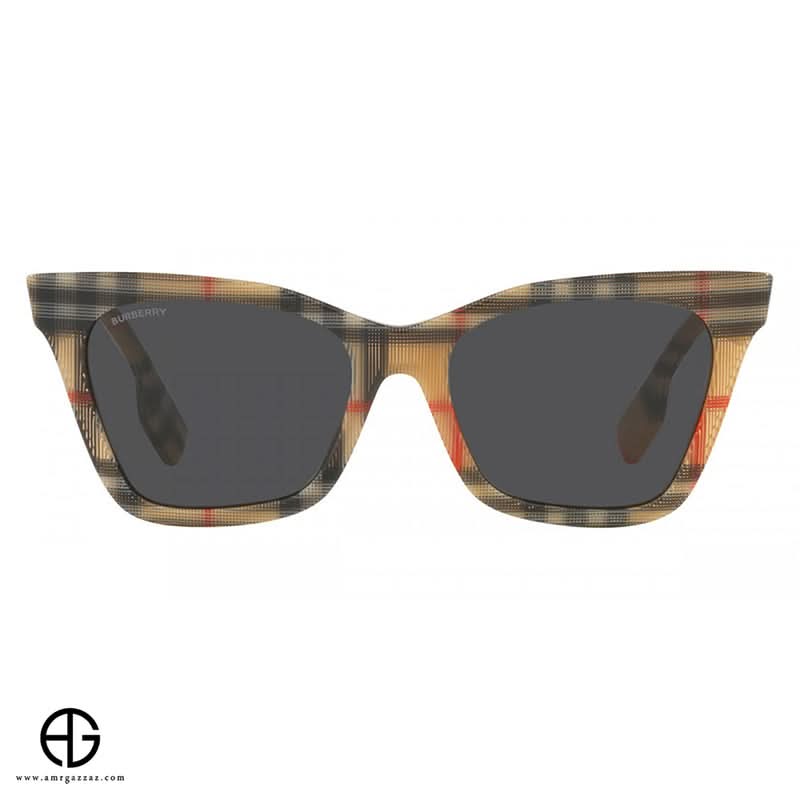 نظارات شمسية بربري بتصميم جريء للنساء مقاس 31