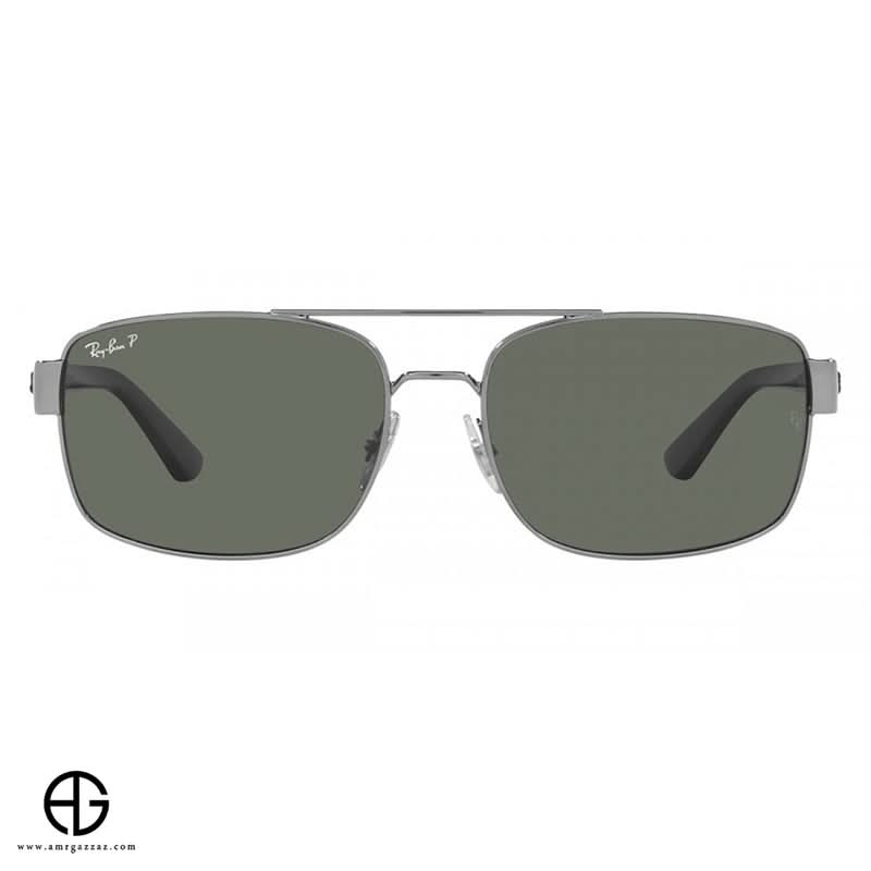 نظارة شمسية راي بان بتصميم أنيق للرجال مقاس 38