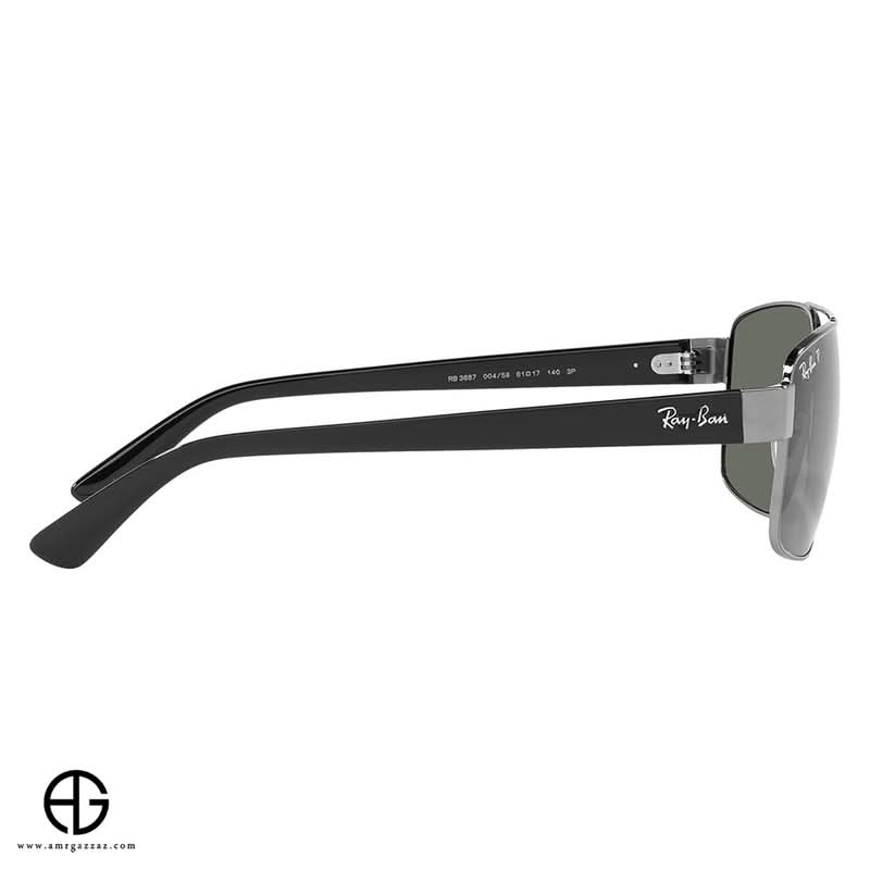 نظارة شمسية راي بان بتصميم أنيق للرجال مقاس 38