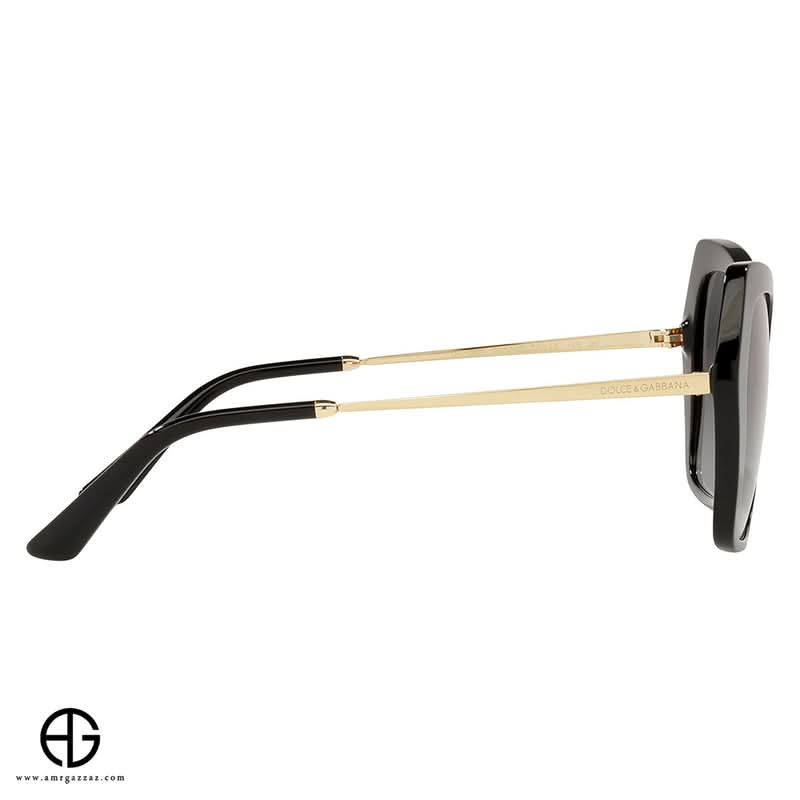 نظارات شمسية دولتشي آند غابانا بتصميم جريء للنساء مقاس 60