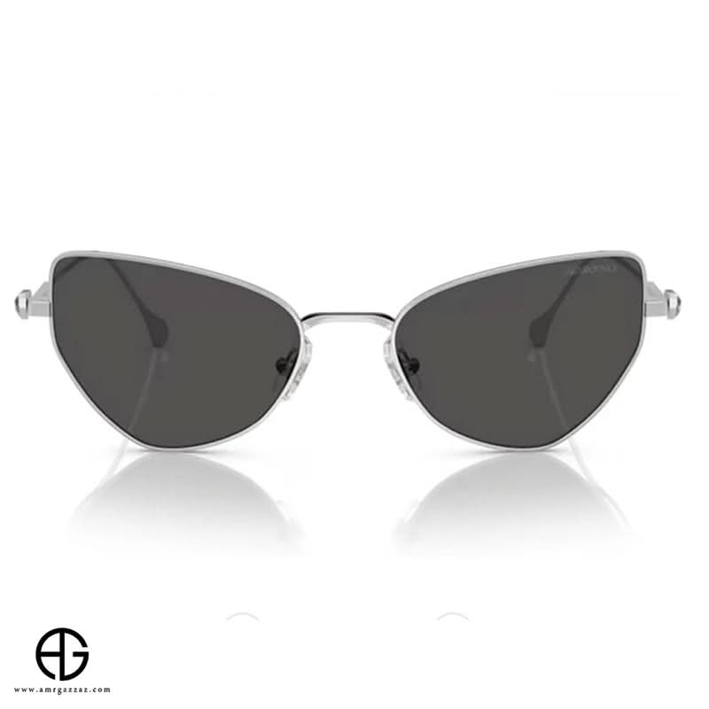 نظارات شمسية من سواروفسكي، أنيقة وعصرية، للنساء، مقاس 27