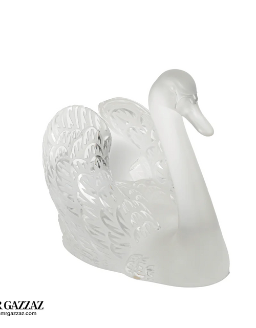 Load image into Gallery viewer, Lalique Swan Sculpture Head Down Clear
