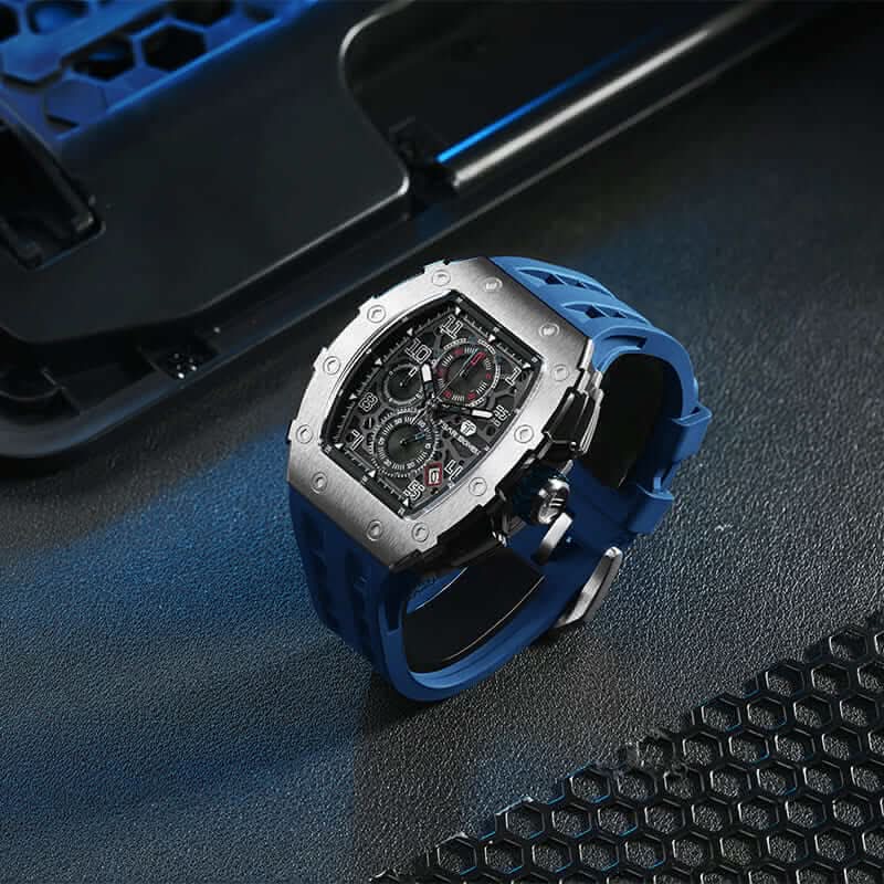 Elemental Series-Calendar Version TB8204Q Silver Blue