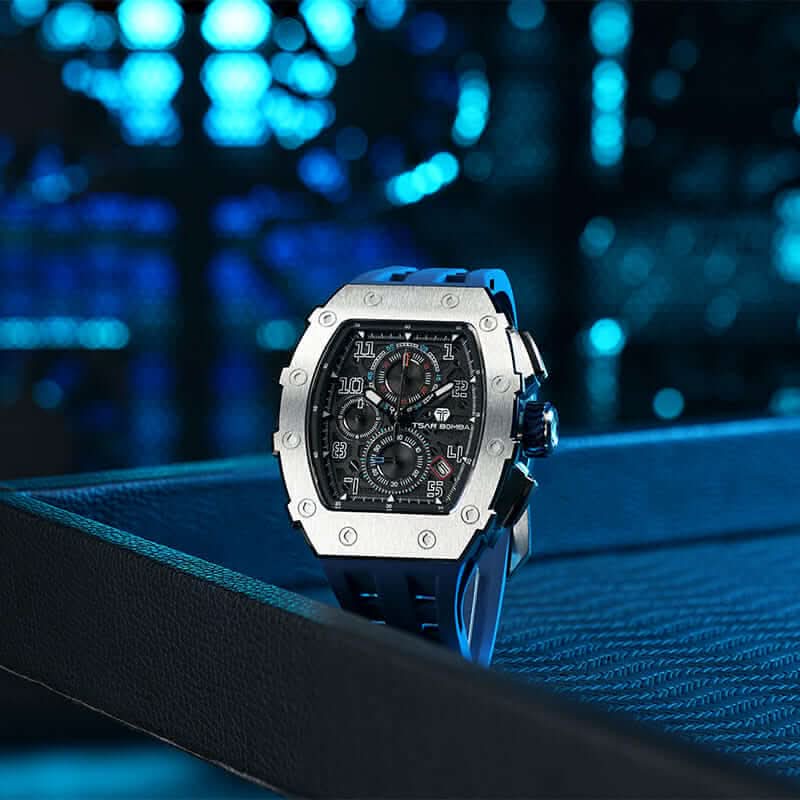 Elemental Series-Calendar Version TB8204Q Silver Blue