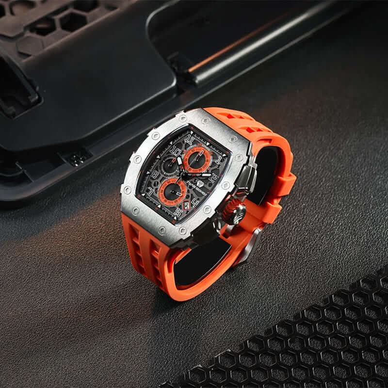 Elemental Series-Calendar Version TB8204Q Silver Orange