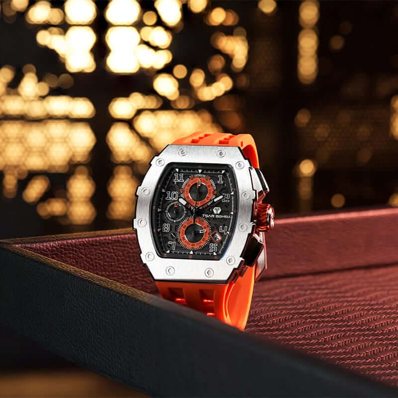 Elemental Series-Calendar Version TB8204Q Silver Orange