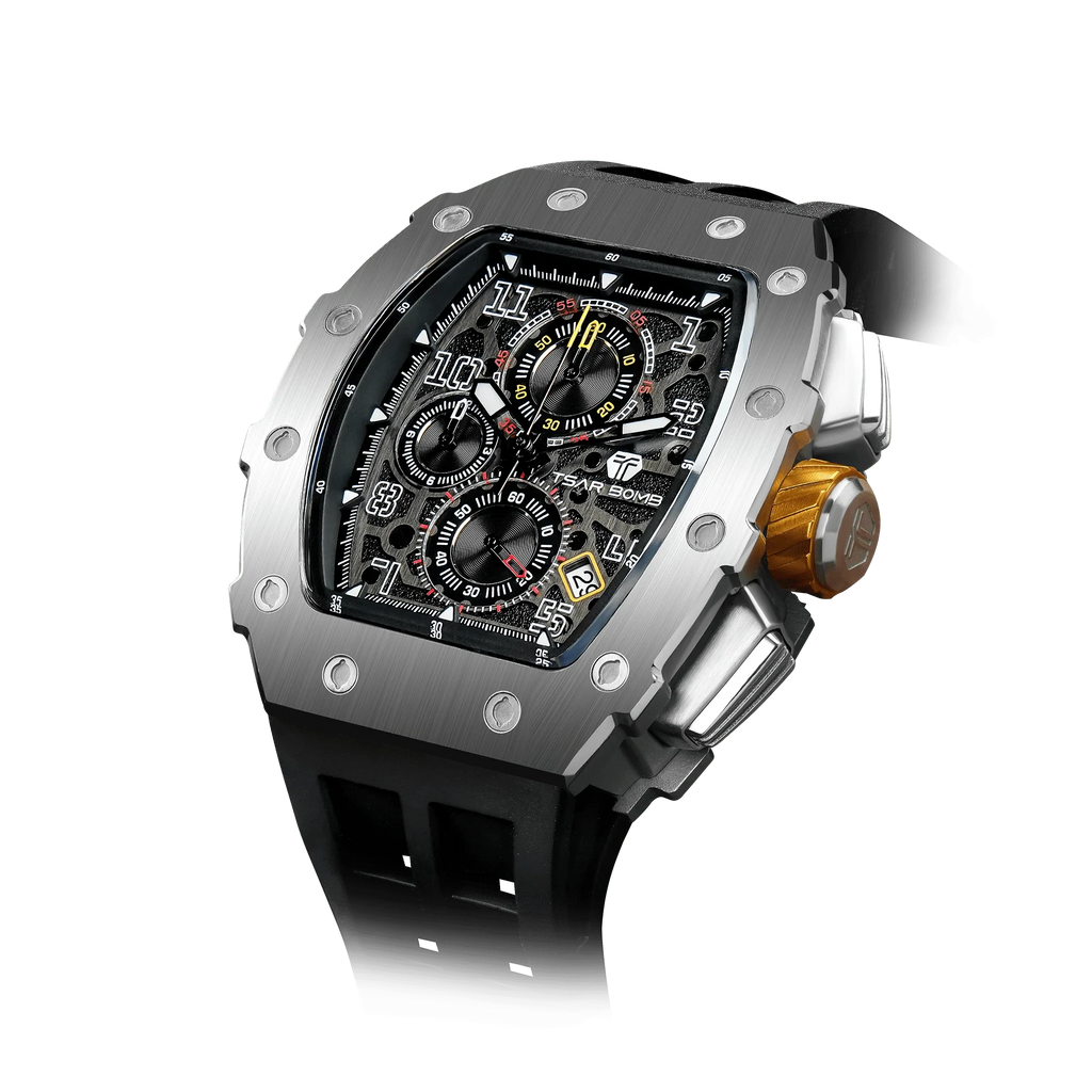 Elemental Series-Calendar Version TB8204Q Silver Black