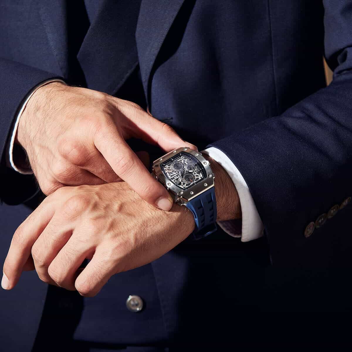 Elemental Series-Calendar Version TB8204Q Silver Blue