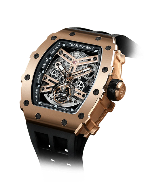 Load image into Gallery viewer, Elemental Series-Automatic Watch TB8208A Rose Gold Black
