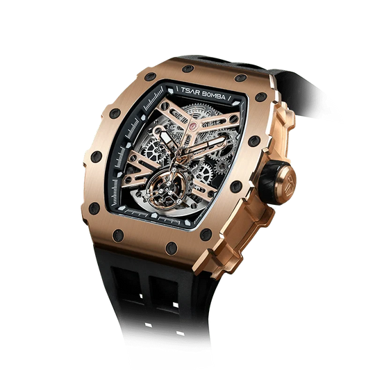 Elemental Series-Automatic Watch TB8208A Rose Gold Black