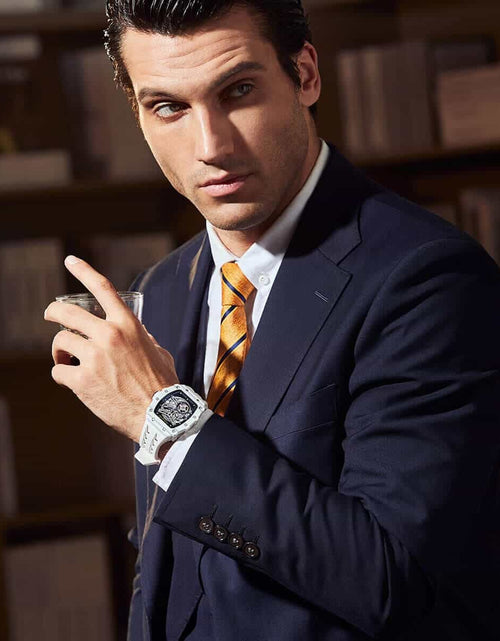 Load image into Gallery viewer, Elemental Series-Carbon Fiber Automatic Watch TB8208CF Elite White
