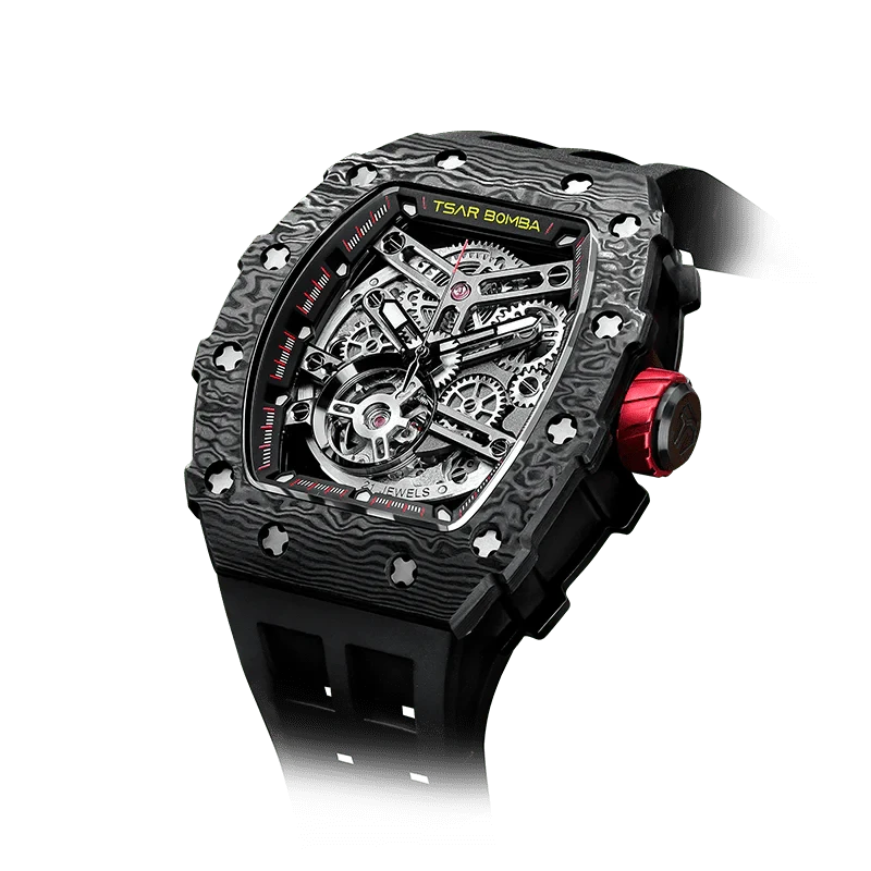 Elemental Series-Carbon Fiber Automatic Watch TB8208CF Cool Black