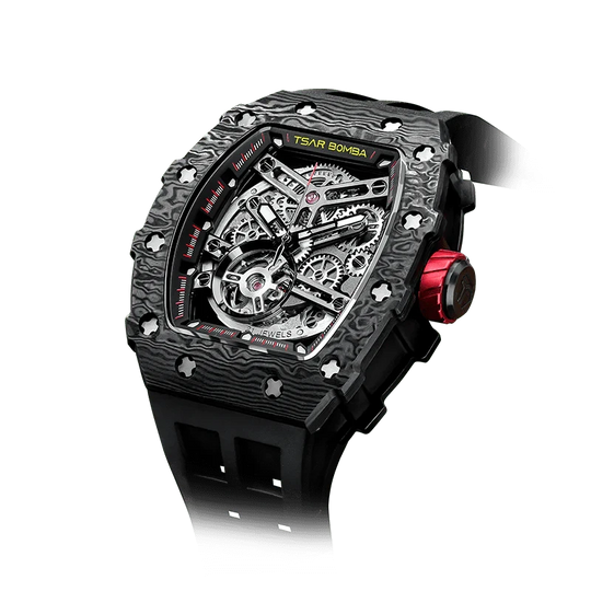 Elemental Series-Carbon Fiber Automatic Watch TB8208CF Cool Black