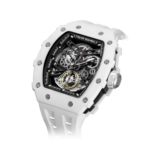 Elemental Series-Ceramic Automatic Watch TB8208C White