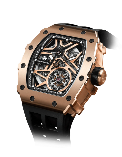 تحميل الصورة إلى عارض المعرض، Elemental Series-Automatic Watch TB8209A Gold Black
