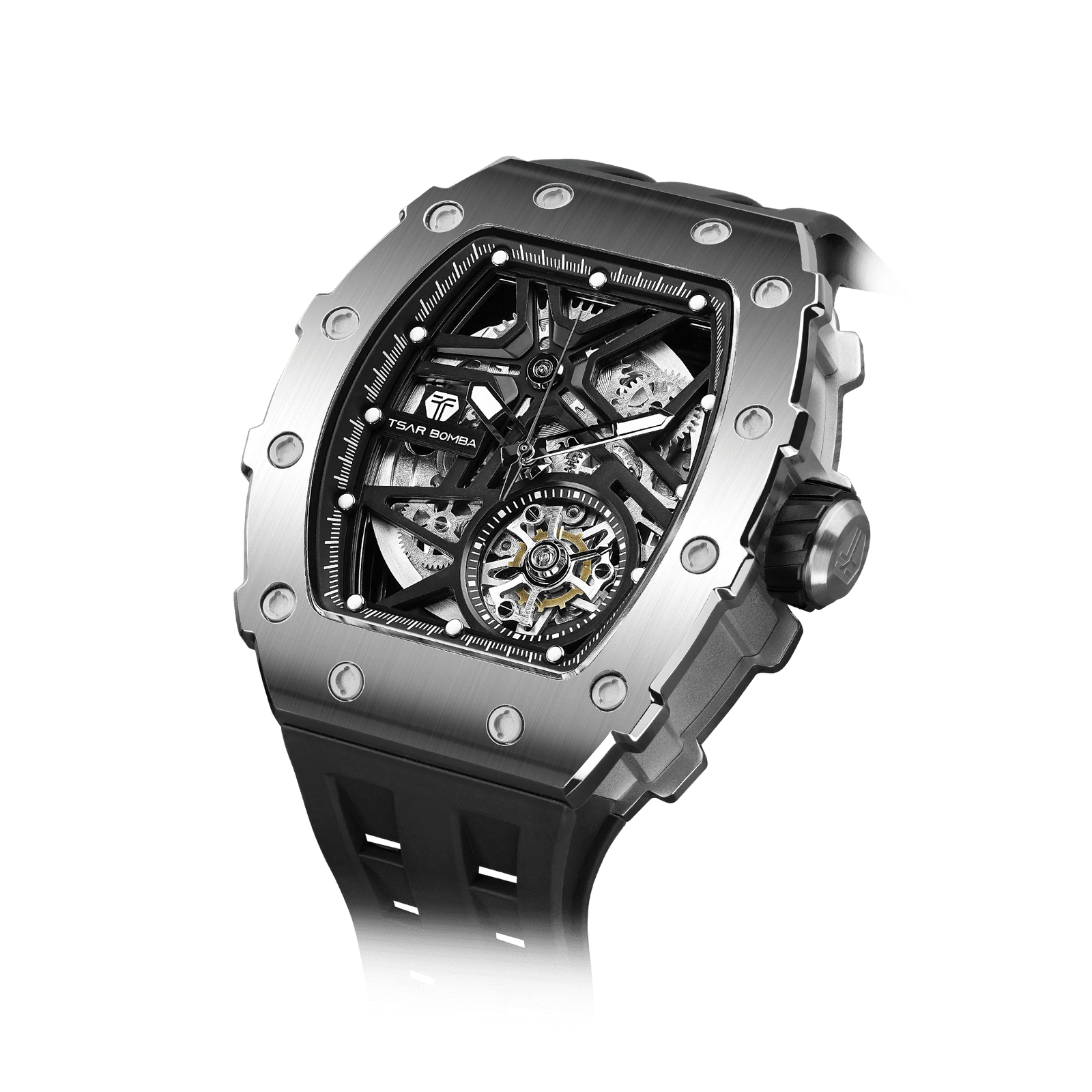 Elemental Series-Automatic Watch TB8209A Silver Black