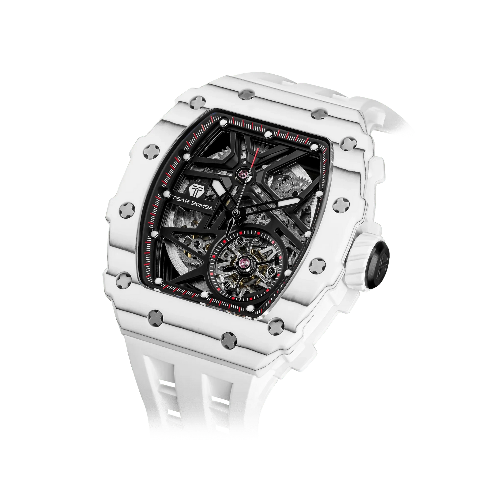 Elemental Series-Carbon Fiber Automatic Watch TB8209CF White Carbon Fiber