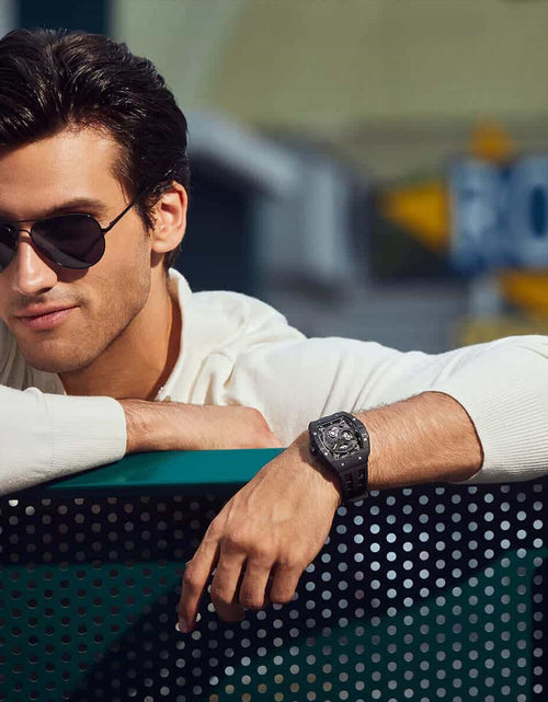 Load image into Gallery viewer, Elemental Series-Carbon Fiber Automatic Watch TB8210CF Cool Black
