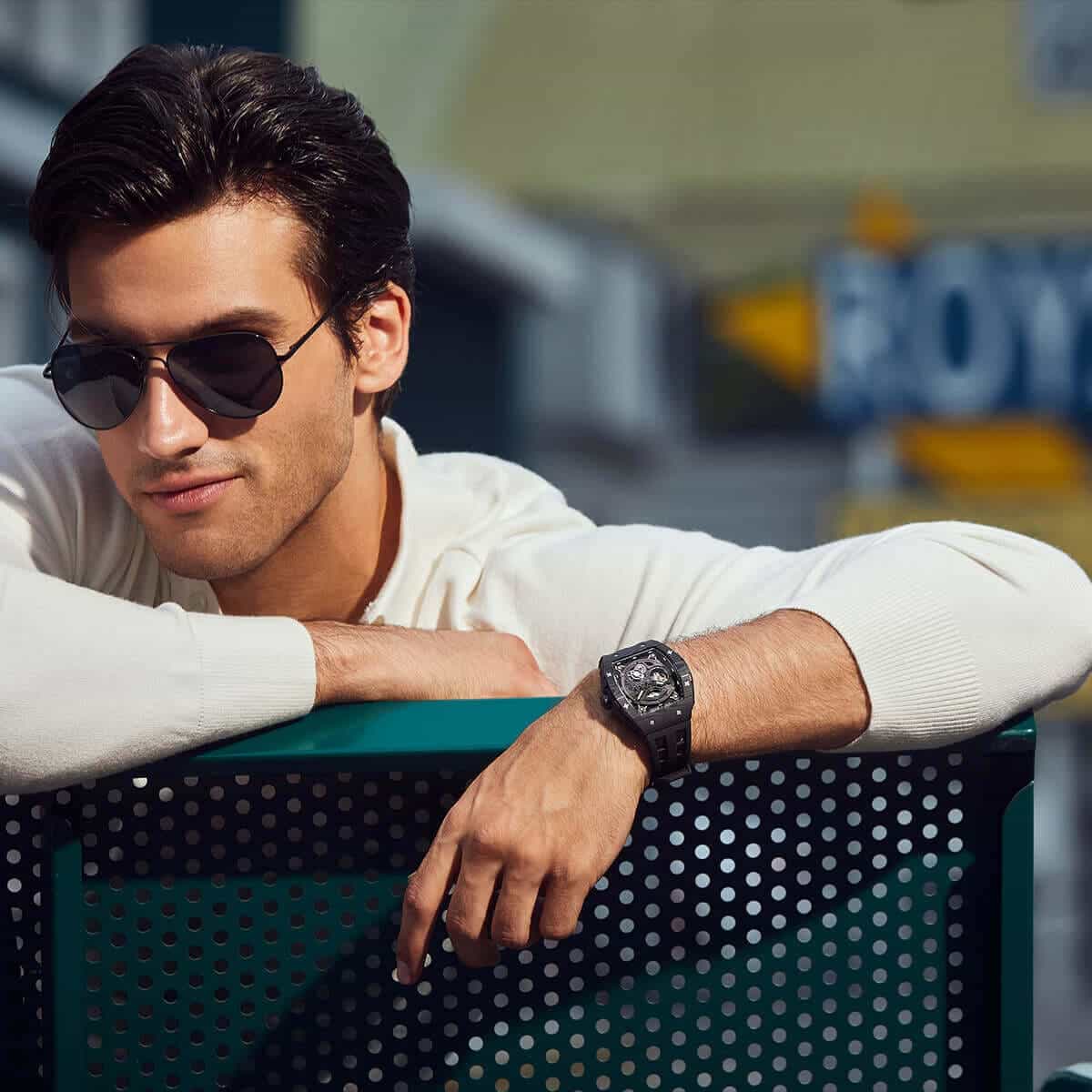 Elemental Series-Carbon Fiber Automatic Watch TB8210CF Cool Black