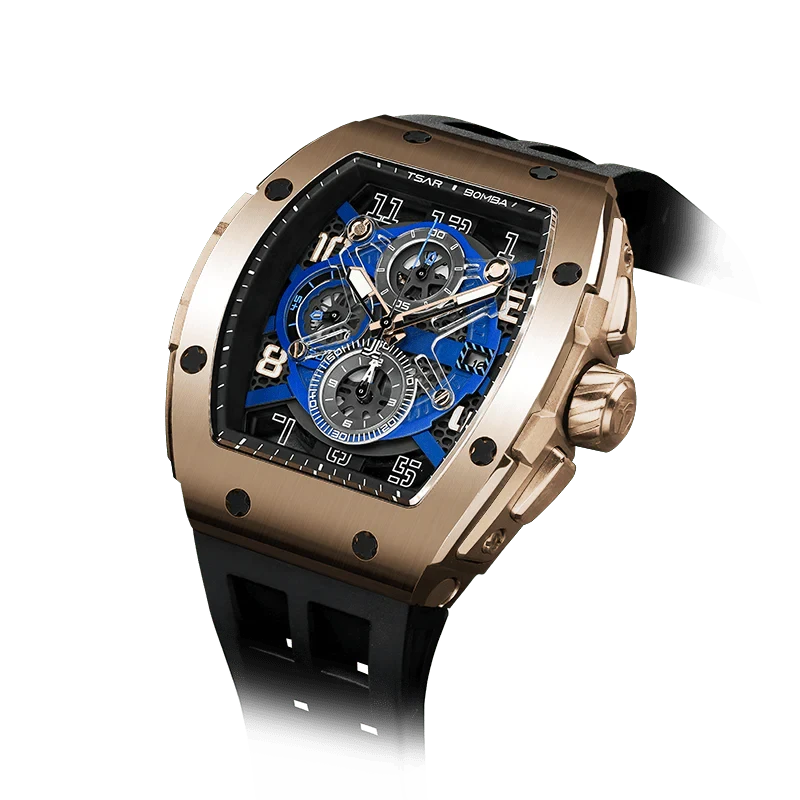 ساعة Elemental Series-Quartz TB8211Q باللون الذهبي والأسود