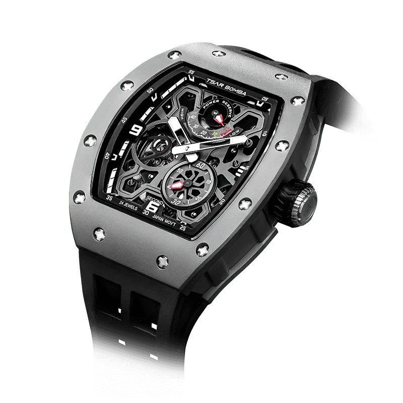 Elemental Series-Automatic Watch TB8212 Ceramic Titanium Silver